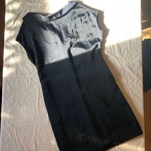 MARNI Mock Neck Midi Wiggle Dress with Pockets